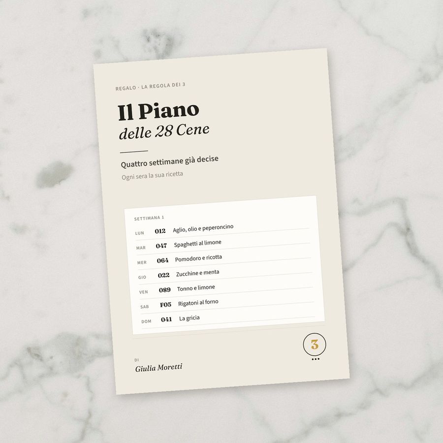 Il Piano delle 28 Cene
